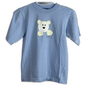 Y2K Vintage Paul Frank Polar Bear baby blue t-shirt 90s graphic tee Kidcore twee